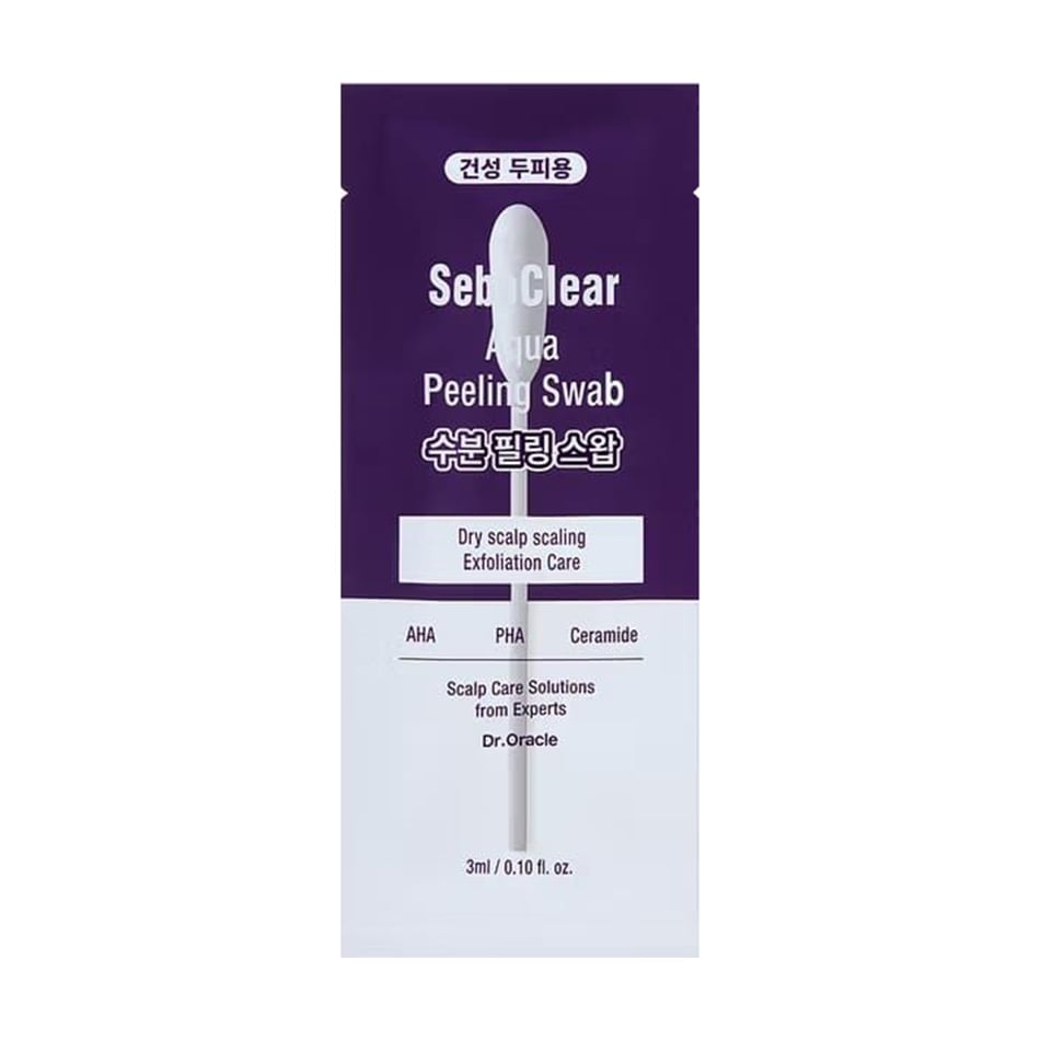 Пілінг-палочка Dr. Oracle SeboClear Aqua Peeling Swap для м'якого очищення сухої шкіри голови, 3 мл